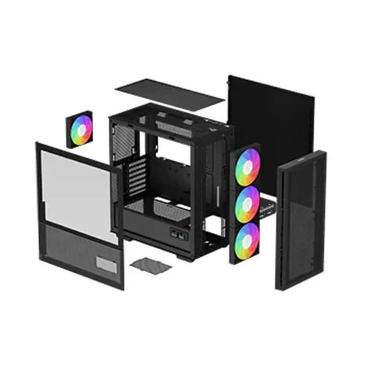 DEEPCOOL CH560 Digital Mesh ARGB EATX Mid Tower Cabinet (Black)