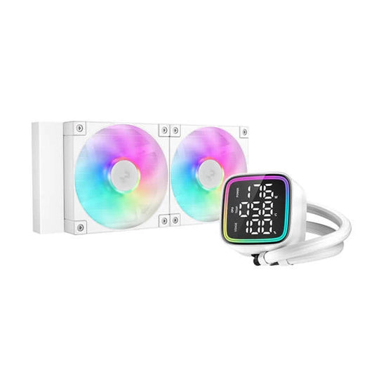 DEEPCOOL LD240 Dual Tower ARGB Liquid Cooler ( White )