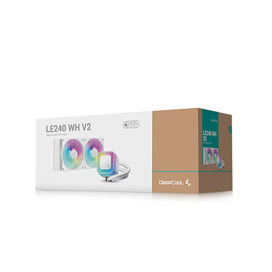 DEEPCOOL LE240 V2 240mm ARGB Liquid Cooler ( White )