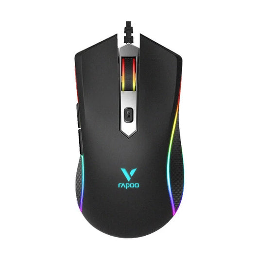 RAPOO V280 Wired Ergonomic Gaming Mouse ( V280 ) ( 7000DPI / 5 Macro Button ) ( Black )