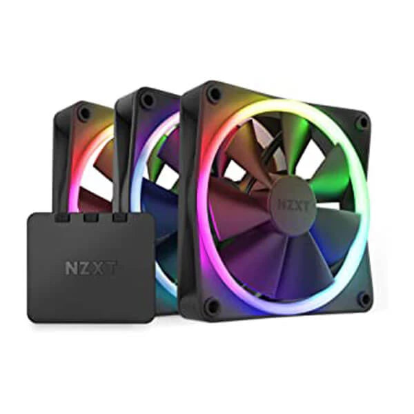 NZXT F120 RGB Duo 120mm Cabinet Fan With RGB Controller (Triple Pack) –  EliteHubs