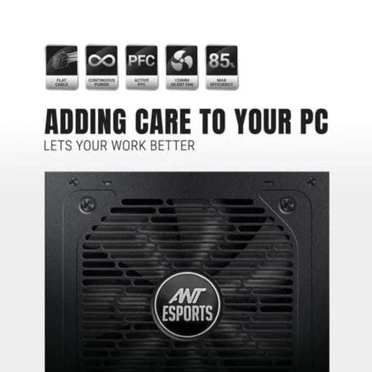 ANT ESPORTS RX750 750W 80 + Bronze ATX 2.0 Non Modular Power Supply ( 750W )