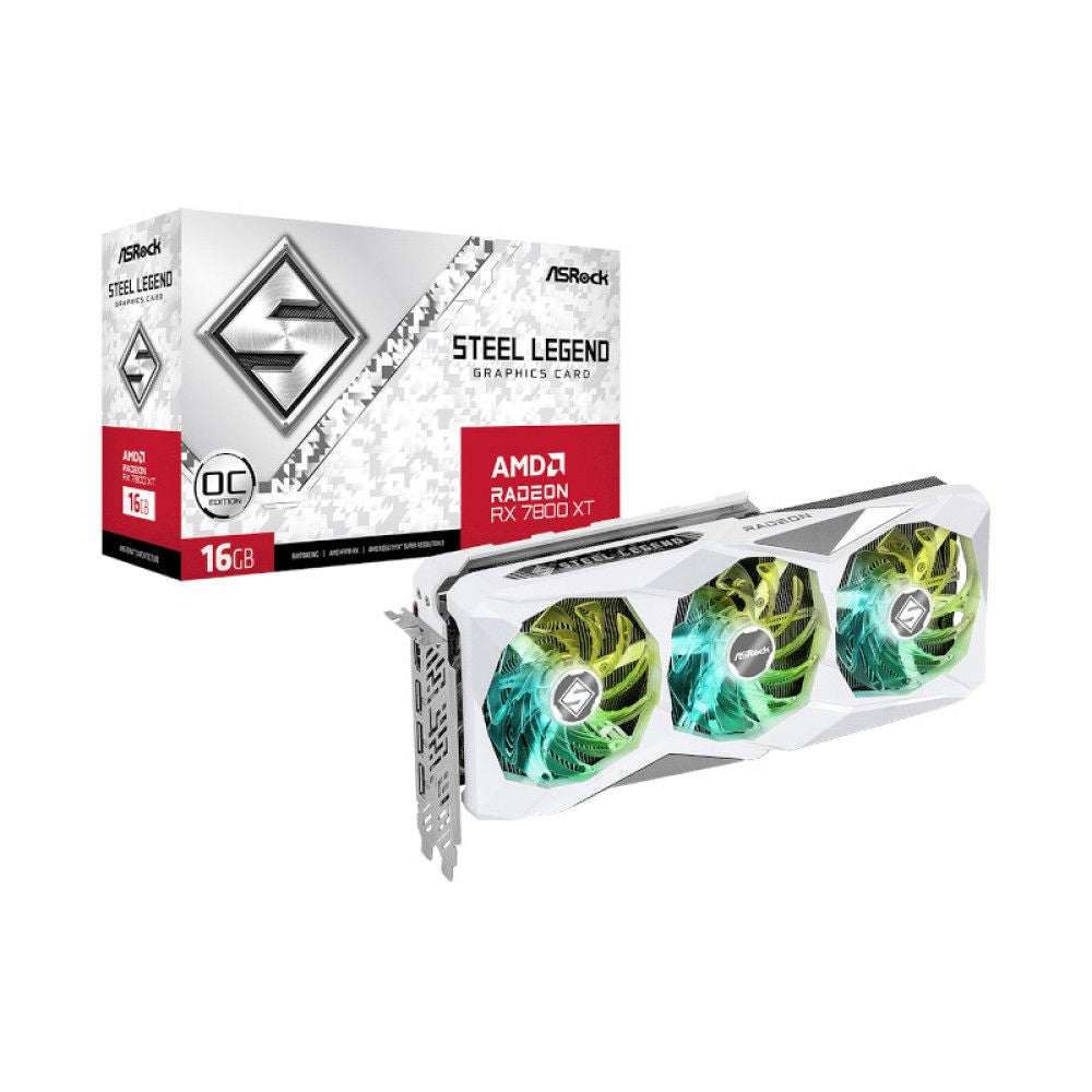 Buy ASRock Radeon RX 7800 XT Steel Legend OC 16GB GDDR6 