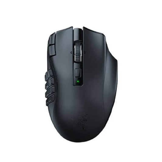 RAZER NAGA V2 Hyperspeed Wireless Ergonomic Gaming Mouse (RAZER NAGA V2) (30000DPI/19 Macro Button) (Black)