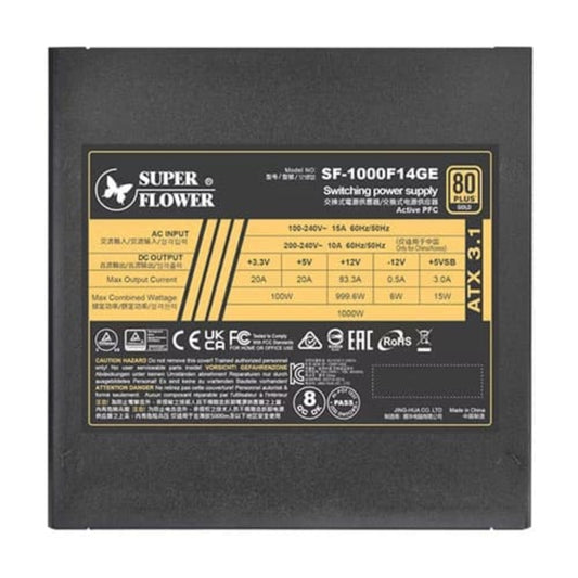 SUPER FLOWER Leadex III 1000W UP 80+ Gold ATX 3.1 Fully Modular Power Supply