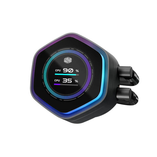 COOLER MASTER Master Liquid Atmos II 240mm ARGB CPU Liquid Cooler ( Black ) ( With LCD Display )