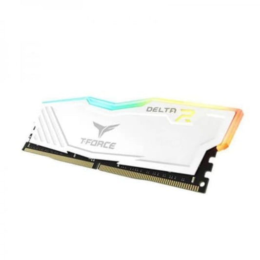 TEAMGROUP T-Force Delta RGB 8GB ( 8GB x 1 ) 3200MHz DDR4 RAM ( White ) ( CL16 )