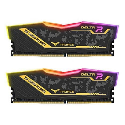 TEAMGROUP T-Force Delta TUF Gaming Alliance RGB 32GB ( 16GB x 2 ) 3200MHz DDR4 RAM ( Black ) ( CL16 )