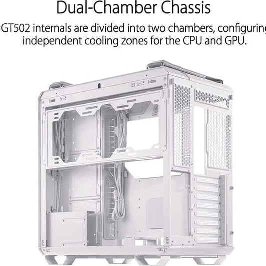 ASUS TUF Gaming GT502 ATX Mid Tower Cabinet (White)