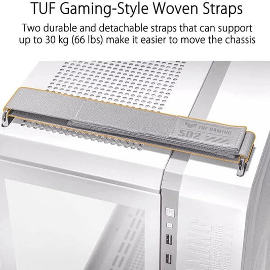 ASUS TUF Gaming GT502 ATX Mid Tower Cabinet (White)