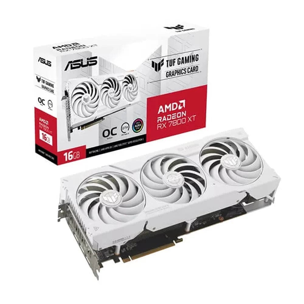 Buy ASUS TUF Gaming Radeon RX 7800 XT White OC Edition 16GB AMD