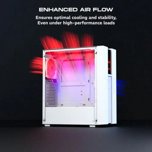 DAWG V 350 MATX Mid Tower Cabinet (White)