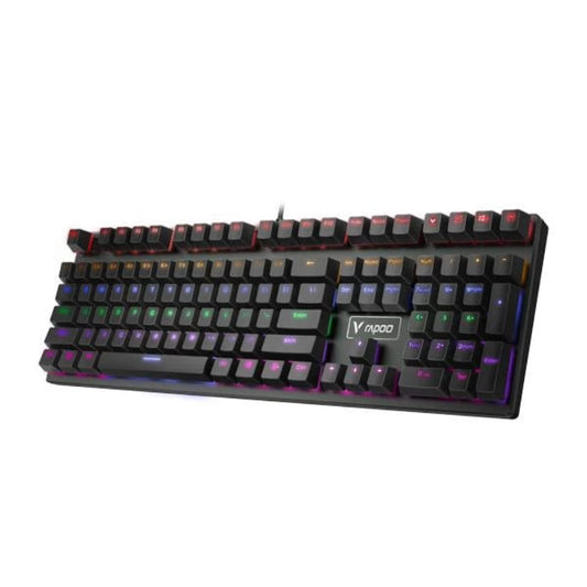 RAPOO V700 RGB Mechanical Wired Full Size Gaming Keyboard ( Black ) ( Clicky Blue Mechanical Switch )
