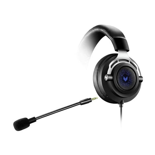 RAPOO VH150 LED Wired 3.5mm Stereo Gaming Headphone ( Black ) PC / Mobile ? Mac / Xbox )