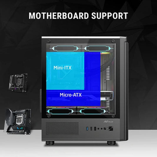 ANT VALUE VM45 MATX Mini Tower Cabinet ( Black )