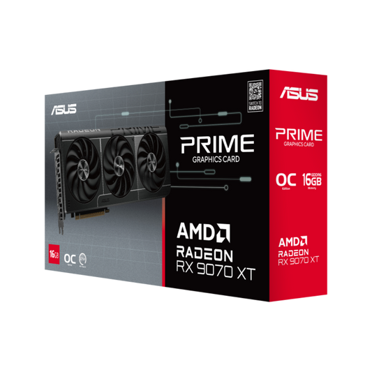 ASUS PRIME Radeon RX 9070 XT OC 16GB AMD Graphic Card
