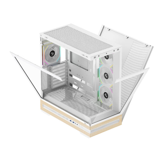 TAG Gamerz Stellar Prime ARGB EATX Mid Tower Cabinet (White)