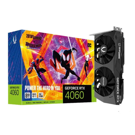 Zotac GeForce RTX 4060 8GB OC Spider-Man™: Across The Spider-Verse Bundle Graphic Card