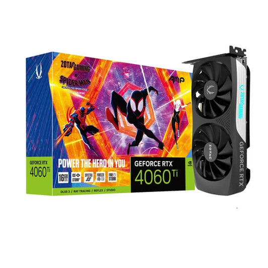 ZOTAC Gaming GeForce RTX 4060 Ti AMP Spider Man 16GB Nvidia Graphic Card.