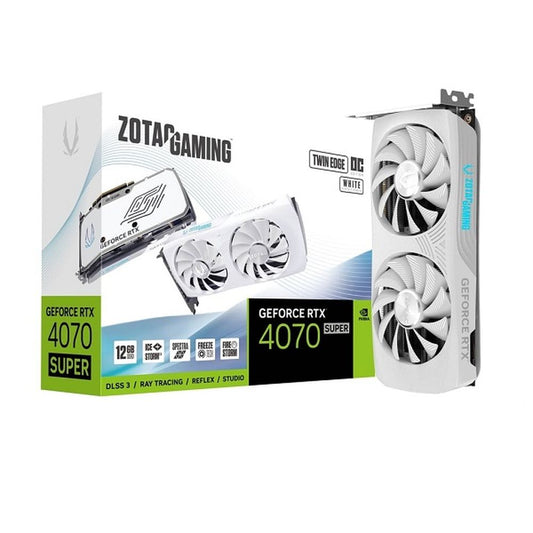 ZOTAC GAMING GeForce RTX 4070 Super TWIN EDGE OC White Edition Graphic Card