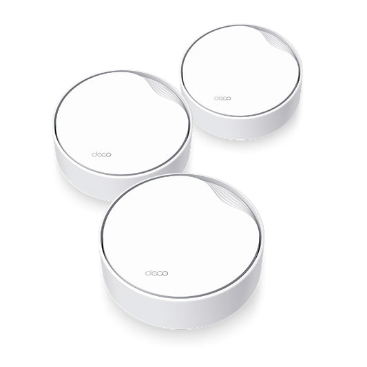 TPLink Deco X50-PoE AX3000 (3-Pack) Whole Home Mesh WiFi 6 System with PoE