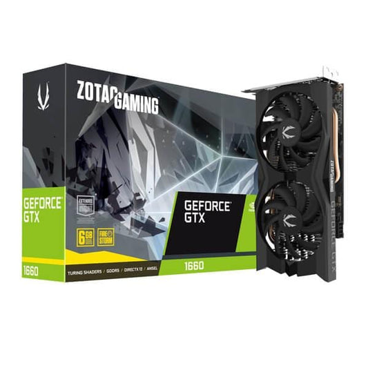 Zotac Gaming Geforce GTX 1660 Twin Fan 6GB GDDR5 Graphics Card
