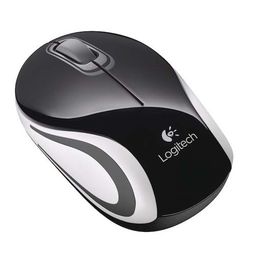 Logitech M187 Wireless Mini Mouse (Black)