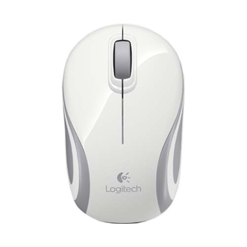 Logitech M187 Wireless Mini Mouse (White)