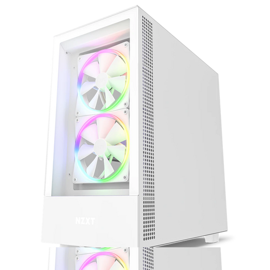 NZXT H5 Elite Mid Tower Cabinet (E-ATX) (White)