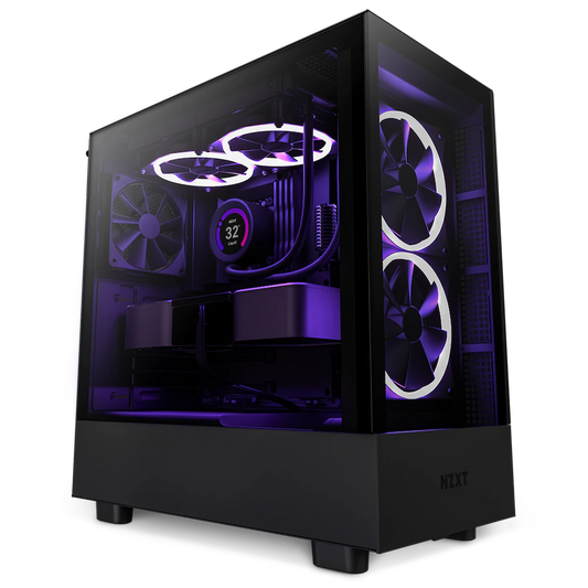 NZXT H5 Elite Mid Tower Cabinet (E-ATX) (Black)