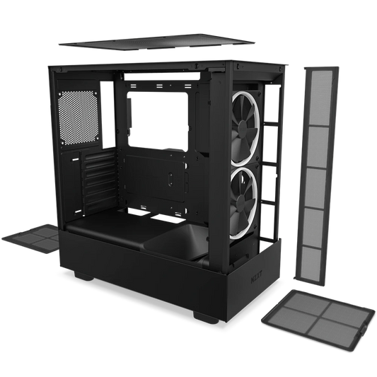 NZXT H5 Elite Mid Tower Cabinet (E-ATX) (Black)