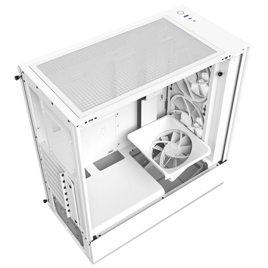NZXT H5 Elite Mid Tower Cabinet (E-ATX) (White)