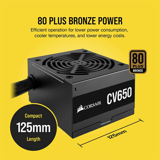 Corsair CV650 Bronze Non Modular PSU (650 Watt)