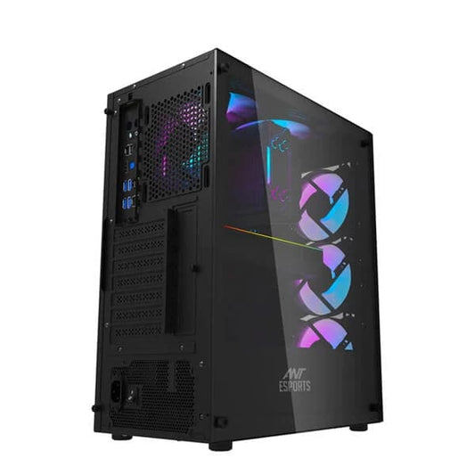 ANT ESPORTS 220 Air ARGB ATX Mid Tower Cabinet (Black)