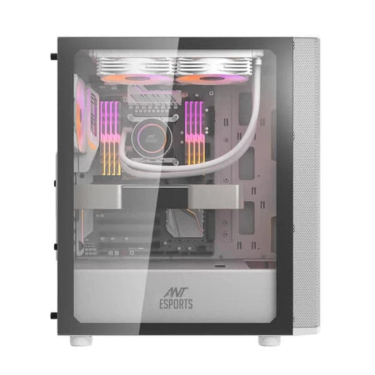 ANT ESPORTS 250 Air ARGB ATX Mid Tower Cabinet (White)