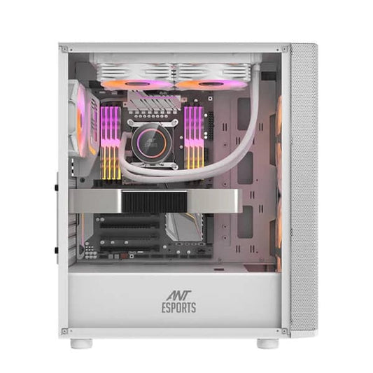 ANT ESPORTS 250 Air ARGB ATX Mid Tower Cabinet (White)