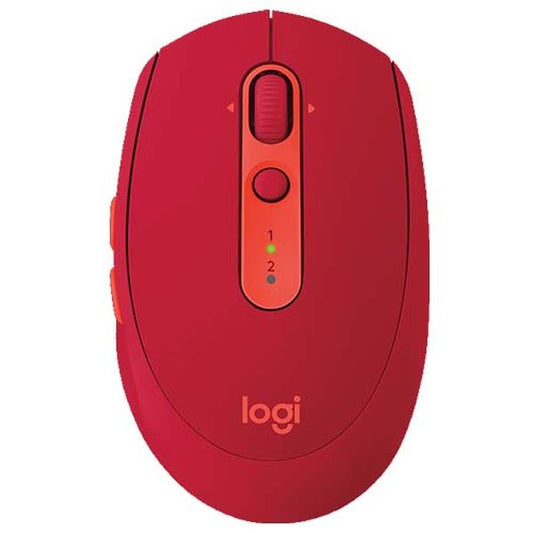 LOGITECH M590 Multi-Device Silent Bluetooth Wireless Ambidextrous Gaming Mouse Red