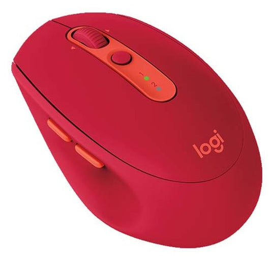 LOGITECH M590 Multi-Device Silent Bluetooth Wireless Ambidextrous Gaming Mouse Red