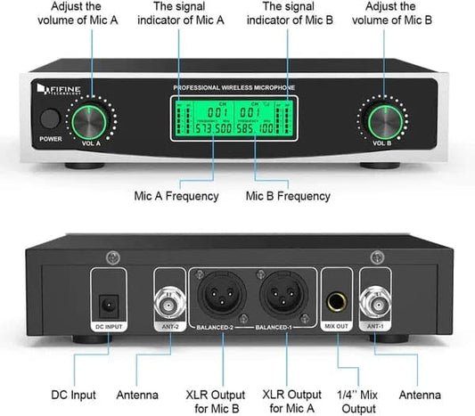 FIFINE K040 Wireless Microphone System