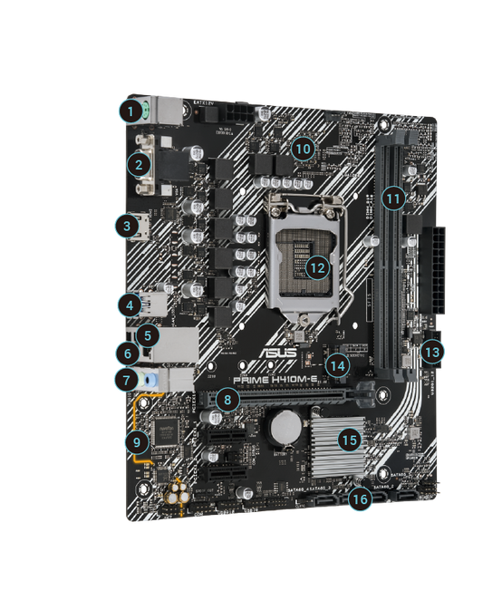 ASUS Prime H410M-E Motherboard