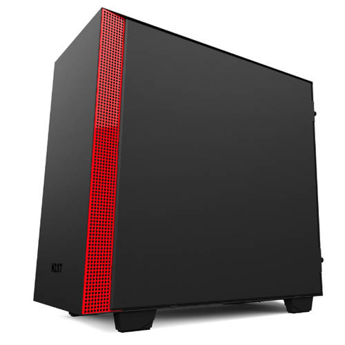 NZXT H400 (Mini-ITX) Mini Tower Cabinet (Black-Red)
