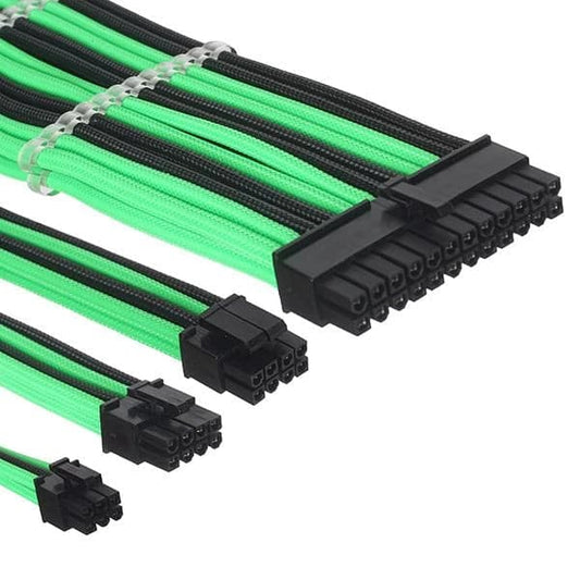 Ant Esports Black and Green Cable set 3combs 30cm 16AWG