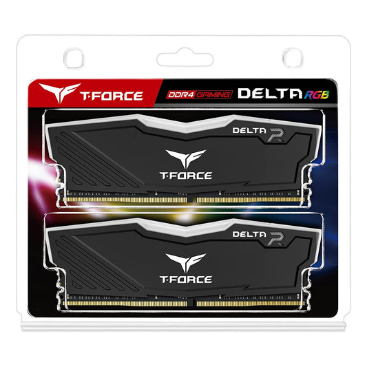 TeamGroup T-Force Delta RGB 32GB (16GBx2) 3600MHz DDR4 RAM (Black)