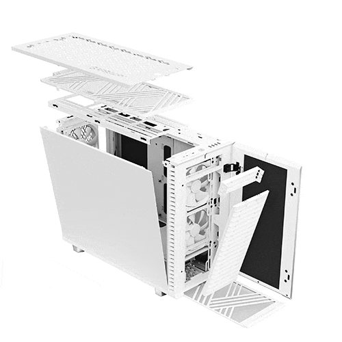 Fractal Design Define 7 Mid Tower Cabinet (White Solid)