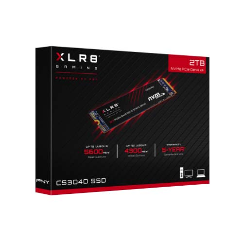 PNY XLR8 CS3040 2TB M.2 NVMe Gen4 Internal SSD