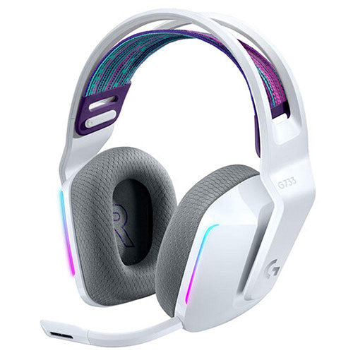 Logitech G733 Lightspeed Wireless RGB Gaming Headset (White)