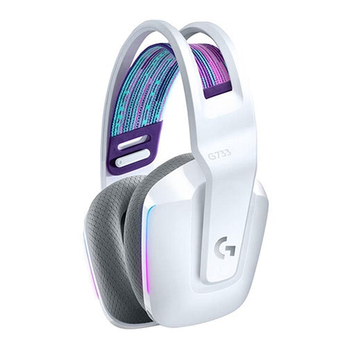 Logitech G733 Lightspeed Wireless RGB Gaming Headset (White)