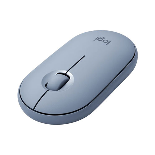 Logitech Pebble M350 Wireless and Bluetooth Mouse (Blue)