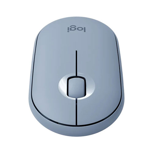 Logitech Pebble M350 Wireless and Bluetooth Mouse (Blue)