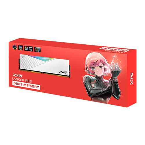 Adata XPG Lancer RGB 16GB (16GBx1) 5200MHz DDR5 RAM (White)